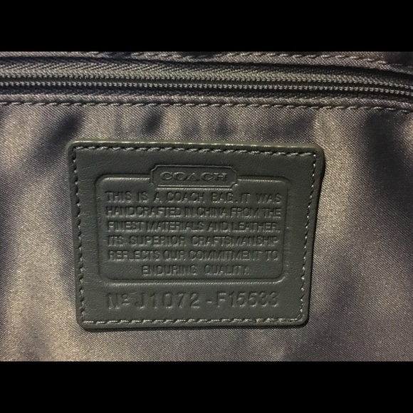 Coach Grey Penelope Signature Purse/Tote - Picture 4 of 7